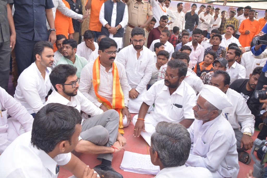 Aaditya T At Marathwada Visit