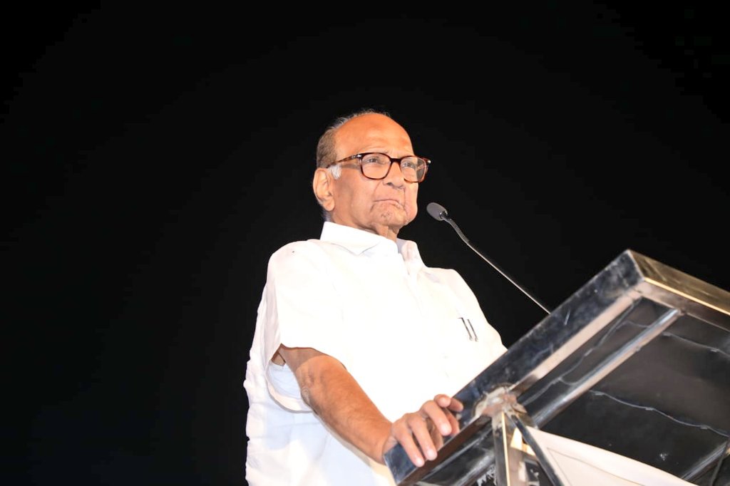 Sharad Pawar at Maval