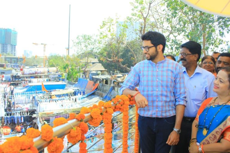 Aaditya Thackarey at Dhobighat