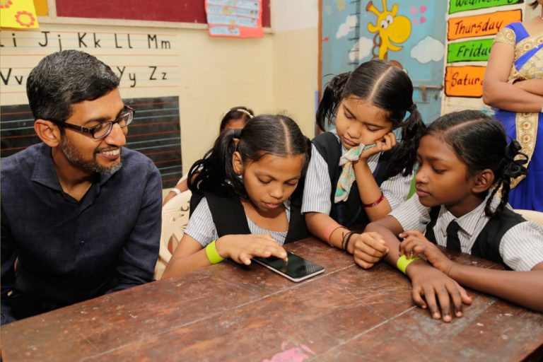 Sundar Pichai at BMC SchoolSundar Pichai at BMC School