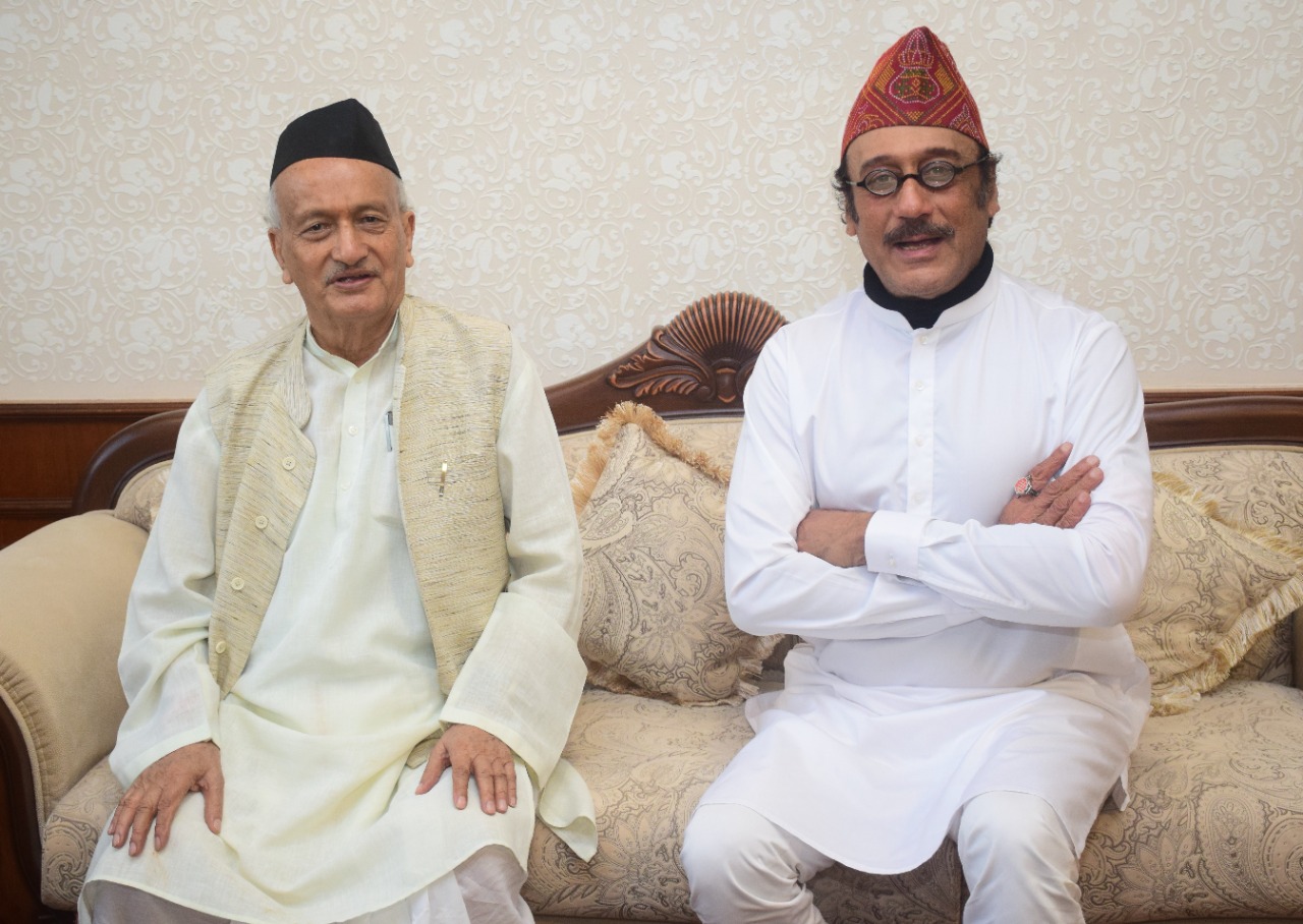 Jacky Shroff with Koshyari