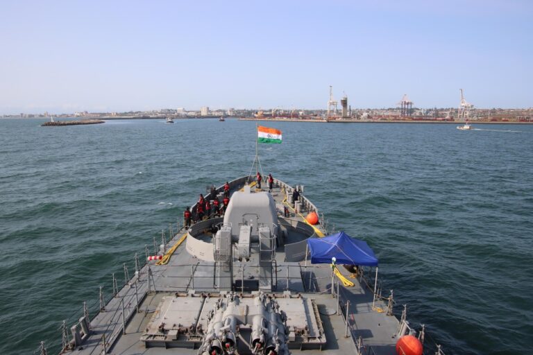 Indian Navy War Ship Half
