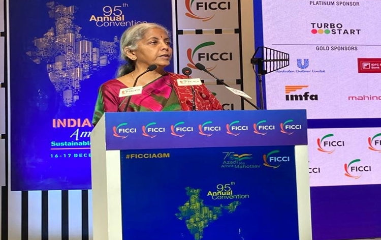 Nirmala Sitharaman FICCI stage
