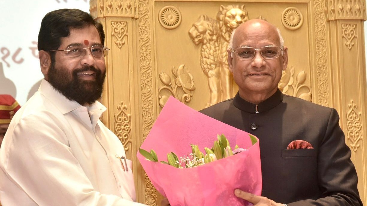 Ramesh Bais With Eknath Shinde
