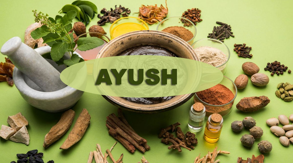 Ayush Ayurvedic Material Logo