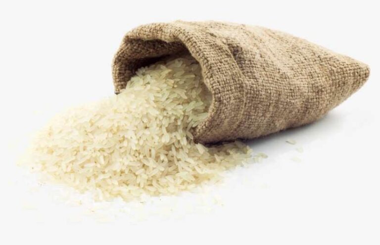 Rice with Jute Bag