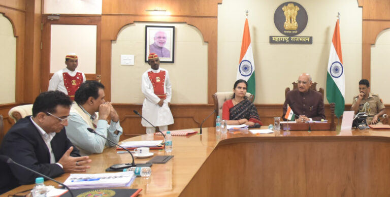Governor-Union-Minister-Bharati-Pawar-review-progress-of-Tribal-Welfare-Schemes-01-4
