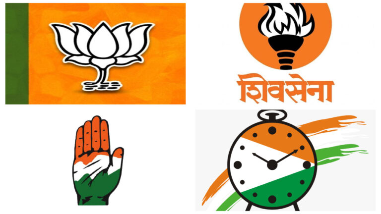 BJP Shivsena Congress NCp