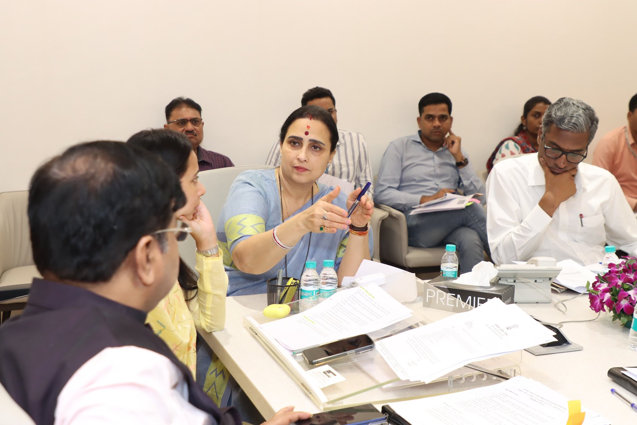 Chitra Wagh in Meeting