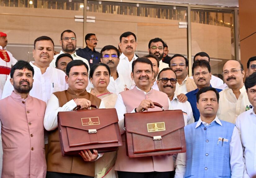 Devendra Fadnavis Holding Bags
