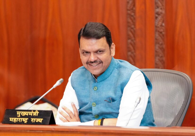 Devendra Fadnavis Smiling