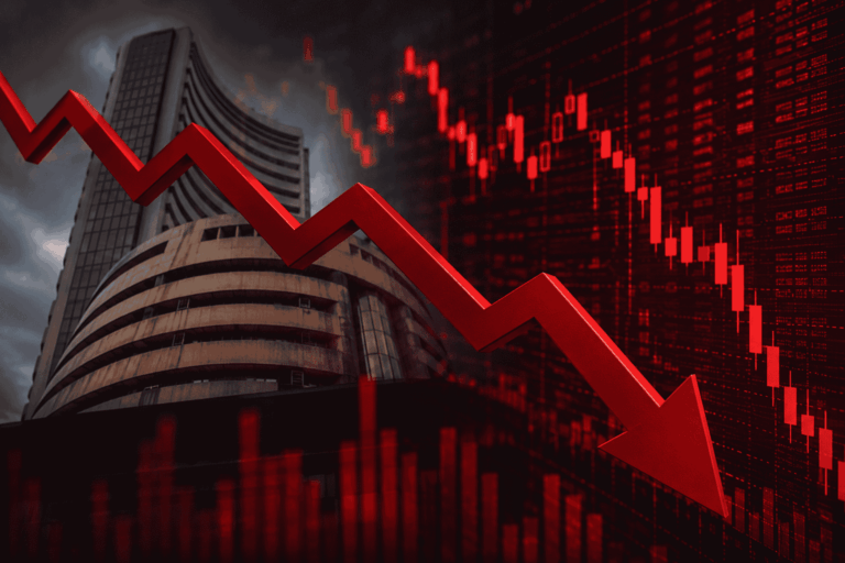 Share Market BSE Crash Down Compressed
