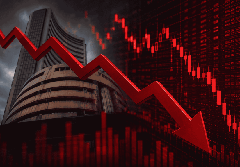 Share Market BSE Crash Down Compressed