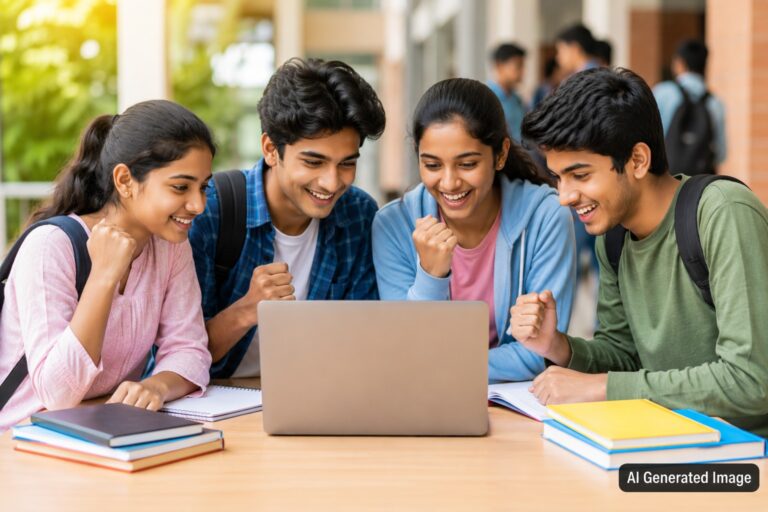 Students Laptop Viewing
