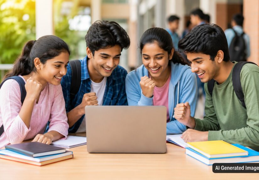 Students Laptop Viewing