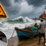 Hightide Tsunami ALert at coastline