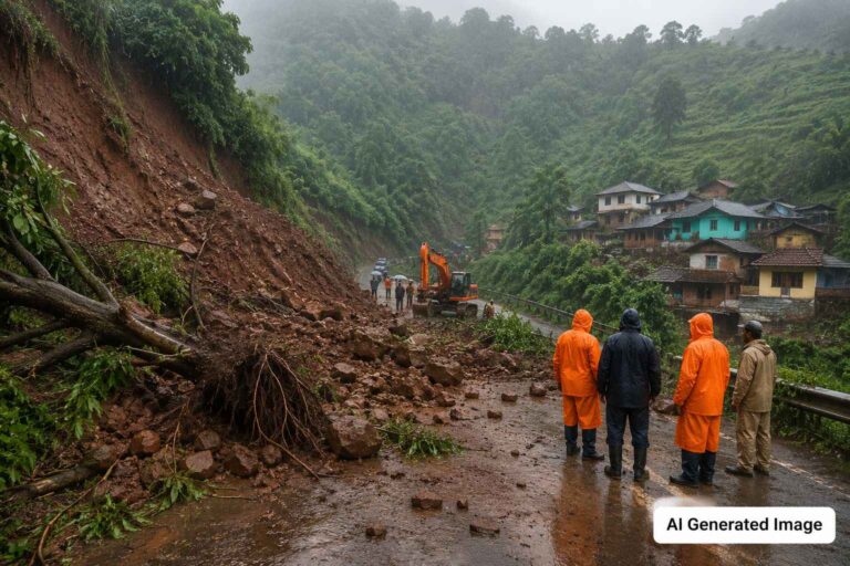 Land slide Darad
