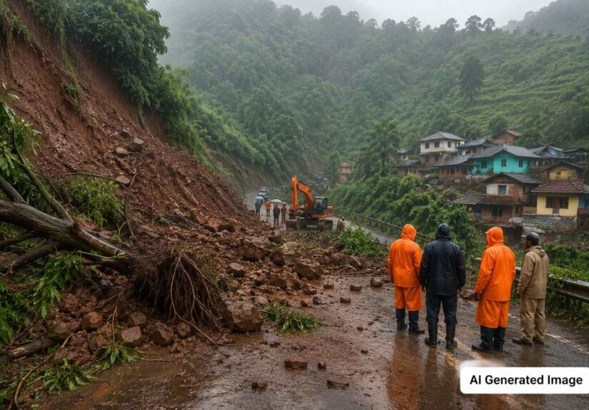 Land slide Darad